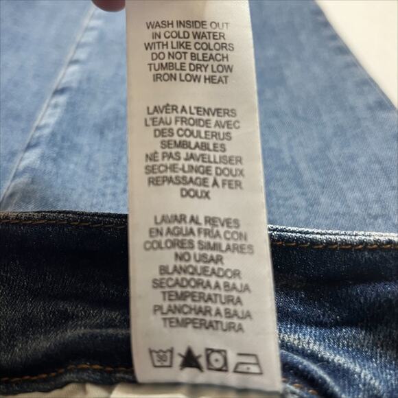 Good American Good Legs Ultimate Skinny Crop Jean in Blue 752 Size 8 - Picture 13 of 14